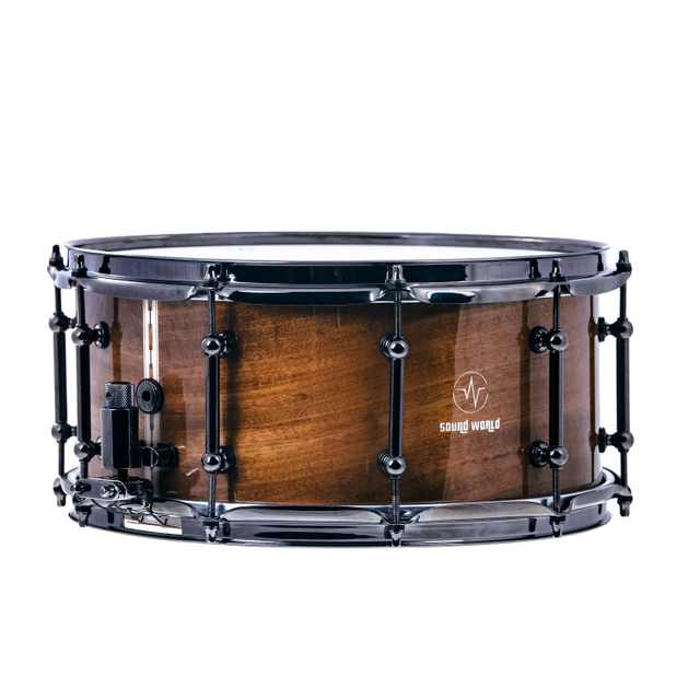 Sound World Thunder 系列军鼓 KOA：相思木采用蒸汽热弯技术制成 14“x 6.5” 光泽自然
