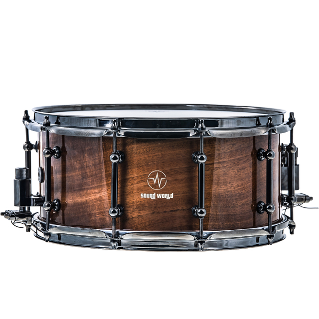 Sound World Thunder 系列军鼓 KOA：相思木采用蒸汽热弯技术制成 14“x 6.5” 光泽自然